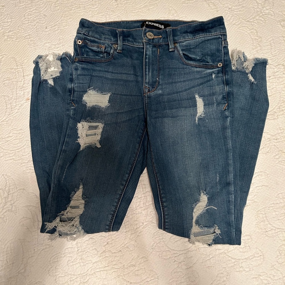 Express Ankle Legging Mid Rise Size 2 - Picture 5 of 6